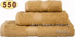 Рушник 50х100 см бежевого кольору 550 г/м2